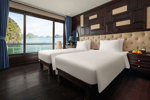 Crucero Aqua Elegance 2D1N Ha Long Bay con balcón y comidas