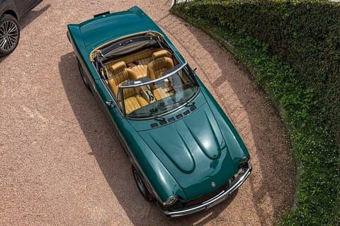 Lake Como: Classic Car Rental Italian Fiat 124 Convertible