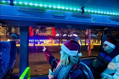 Tour in autobus delle luci di Natale di Toronto