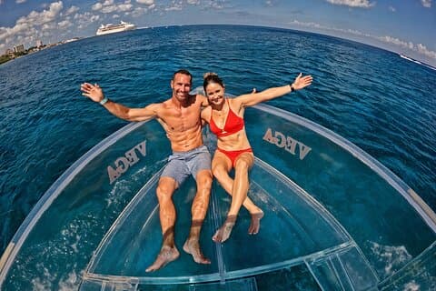 Transparent båttur i Cozumel: Se marine liv opp Close