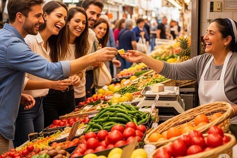 Hjärtat av Alicante Central Market och Gamla Stan Tour
