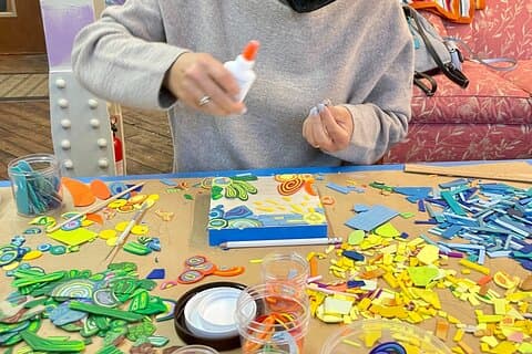 SoWa Boston Artist Studioで自分だけのモザイクを作成