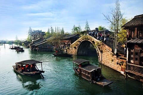 Desde Shanghái : Tour privado a la ciudad acuática de Zhujiajiao con paseo en barco