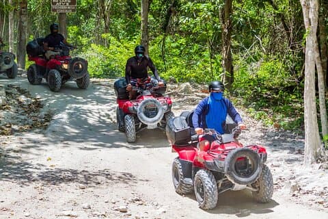ATV a la cueva de jade, rutas de barro, buceo y almuerzo con barra libre