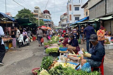 Morgenmadstur til Phnom Penh