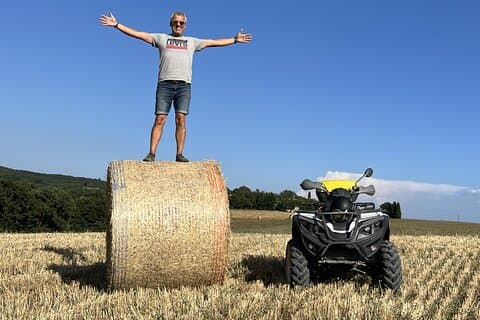 Privat ATV Tour Val d'Orcia, Montepulciano, gård besøg og frokost
