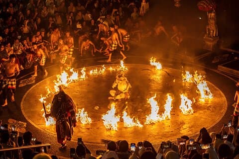 Billets pour le spectacle de danse Kecak au temple Uluwatu