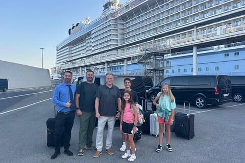 Privat overføring fra Roma by eller flyplasser til Civitavecchia havn