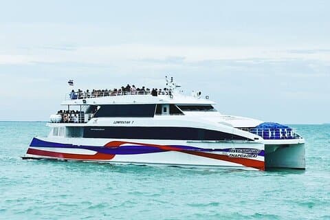 Koh Phangan til Krabi Transfer med katamaran og bus