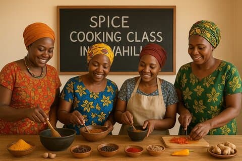 Ferme d'épices avec cours de cuisine