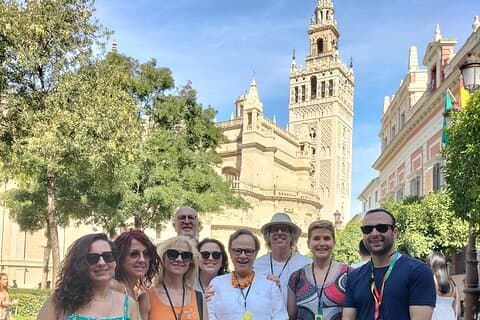 Sevilla fra Cadiz, Gui DE Tour of Cathedral og Plaza de España