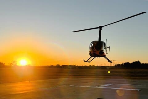 Prachtige zonsondergang Helikopter Tour van Austin