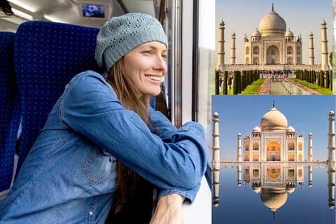Taj Mahal Tour di Gatimaan Train Rail All Inclusive