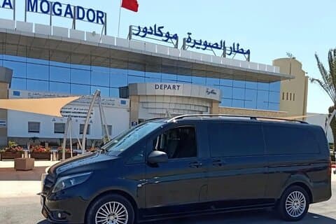 Service de navette privé Transport de/vers l'aéroport d'Essaouira.