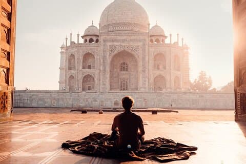 Excursión de 2 días al Taj Mahal al atardecer y al amanecer desde Delhi
