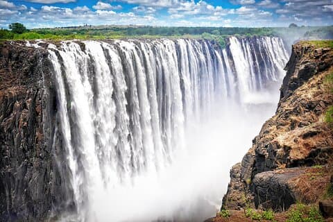 Victoria Falls Zimbabwe Tour a pie Panorama y vida silvestre