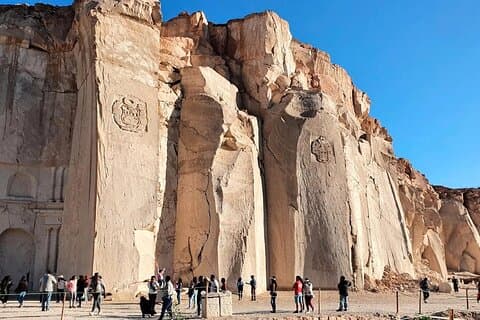 Visite des carrières de pierre d'Arequipa Sillar et du canyon de Culebrillas