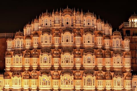 Heldagsbytur i Jaipur besøg Hawa Mahal, Amber Fort & City Palace