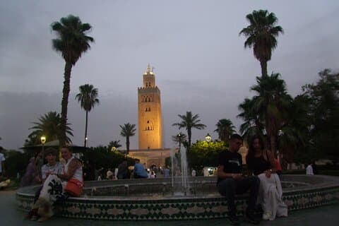 Marrakech bij nacht met Ahmed