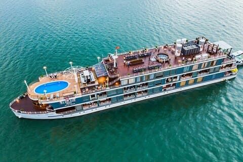 2 dage 1 nat Halong og Lan Ha Bay luksus krydstogt fra Hanoi