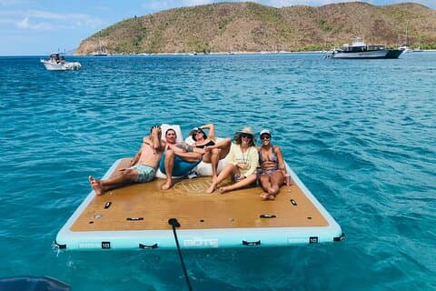 Multi Day oppblåsbar 7'x7' Dock Adventure med levering