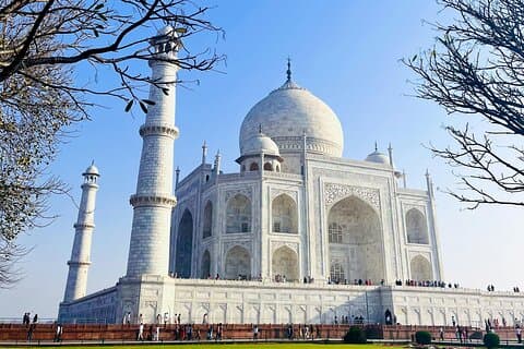 Visita di 1 giorno ad Agra: Taj Mahal, Forte di Agra e Mehtab Bagh da Delhi