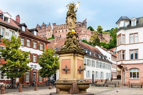 Fire timers privat tur fra Frankfurt til Heidelberg og retur