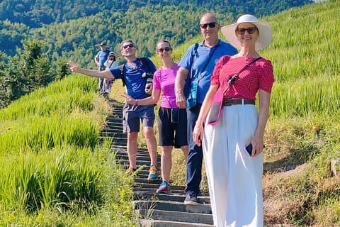 1 dag privé tour : Longji rijstterrassen & Huang Luo Yao dorpen