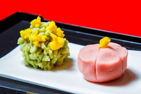 Japanese Traditional Sweets making