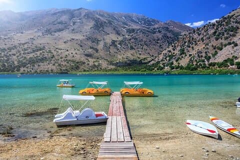 Tour por el lago Kournas y la ciudad de Rethymno desde La Canea