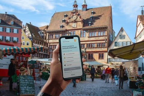 History and Quizzes Self-Guided Walking Tour in Tübingen