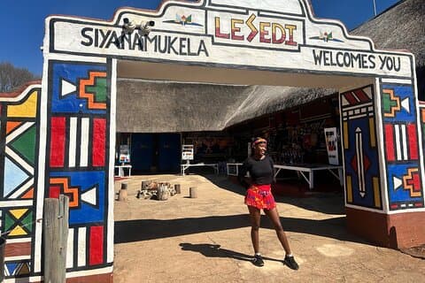 Lesedi Cultural Village tur fra Johannesburg