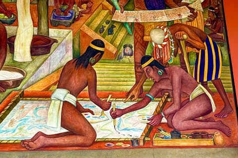 Diego Rivera's muurschilderingen, verborgen schatten