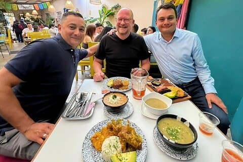 VIP Bogota Food Tour: Farmers Market, Arepas, Cacao, Lunch, Beer