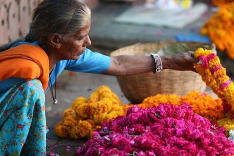 Jaipur solopgang tur med morgen blomst marked gåtur