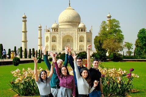 Tour de 5 días por el Triángulo Dorado - Taj Mahal al atardecer/amanecer
