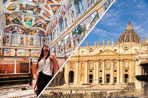 Sistine Chapel med St. Peter's Basilica og Dome klatring guidet tur