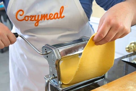 Hacer tres pastas hechas a mano en Florence Studio (3 - Comida de curso)