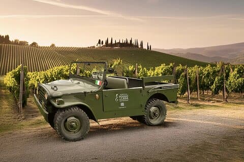 Tour en jeep por el viñedo toscano, cata de vinos y almuerzo