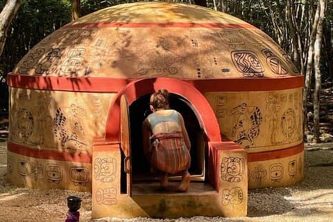 Traditionel Temazcal-ceremoni og cenote-oplevelse