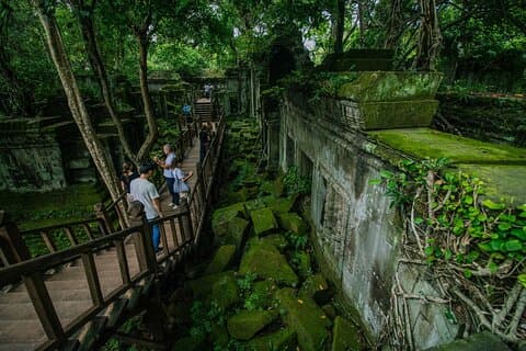 Angkor Wat 3-dagers rute og Kulen vannfall og Beng Mealea