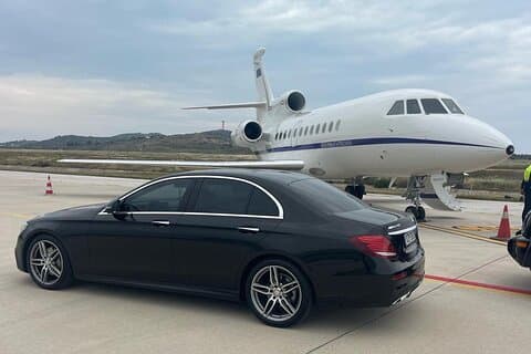 Athen privat transport fra flyplass til havn (omvendt)