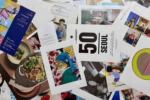 Sonntag Collage Salon mit lokalem Künstler