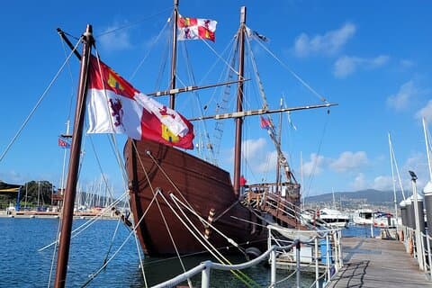 Sydgaliciske kyst med naturskøn udsigt fra Santiago/Vigo