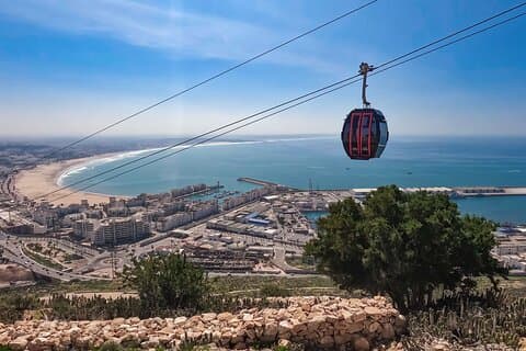 Cable Car Ride with Ocean & Mountain Views – Agadir