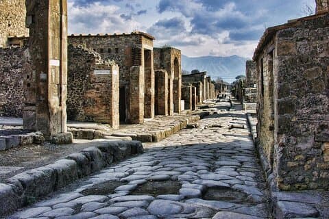 Indgang til Pompeii Archaeological Park med lydguide
