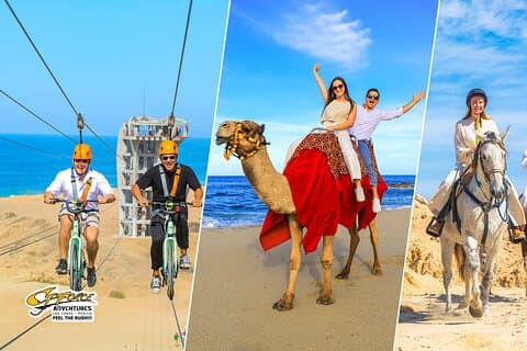Sky Bike Adventure con paseo en camello gratis y paseos a caballo