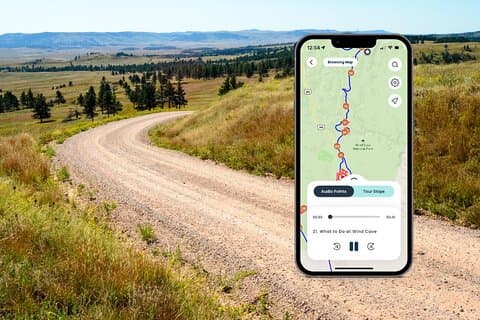 Selvguidet lydtur i Wind Cave National Park