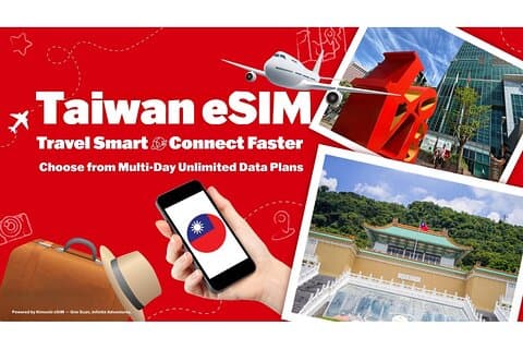 Taiwan eSIM Unlimited 4G oder 5G Powered by Kimochi eSIM