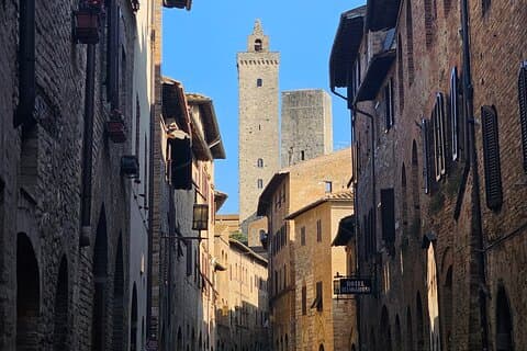 Tour privado de dia inteiro de Siena e San Gimignano com degustação de vinhos